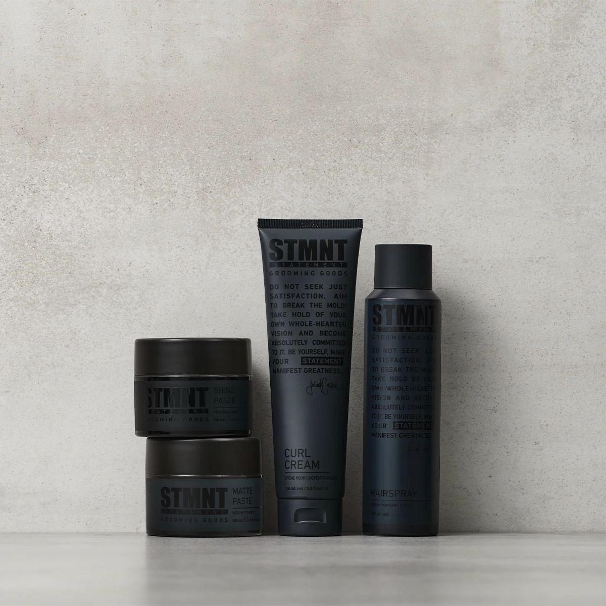 STMNT Hairspray with the Julius Cvesar styling collection