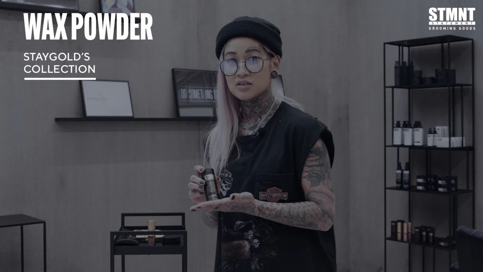 STMNT - Wax Powder Semi-Matte Finish professional how to and styling result