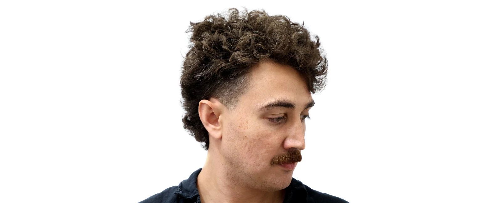 Natural curls before styling with Uppercut Control Cream