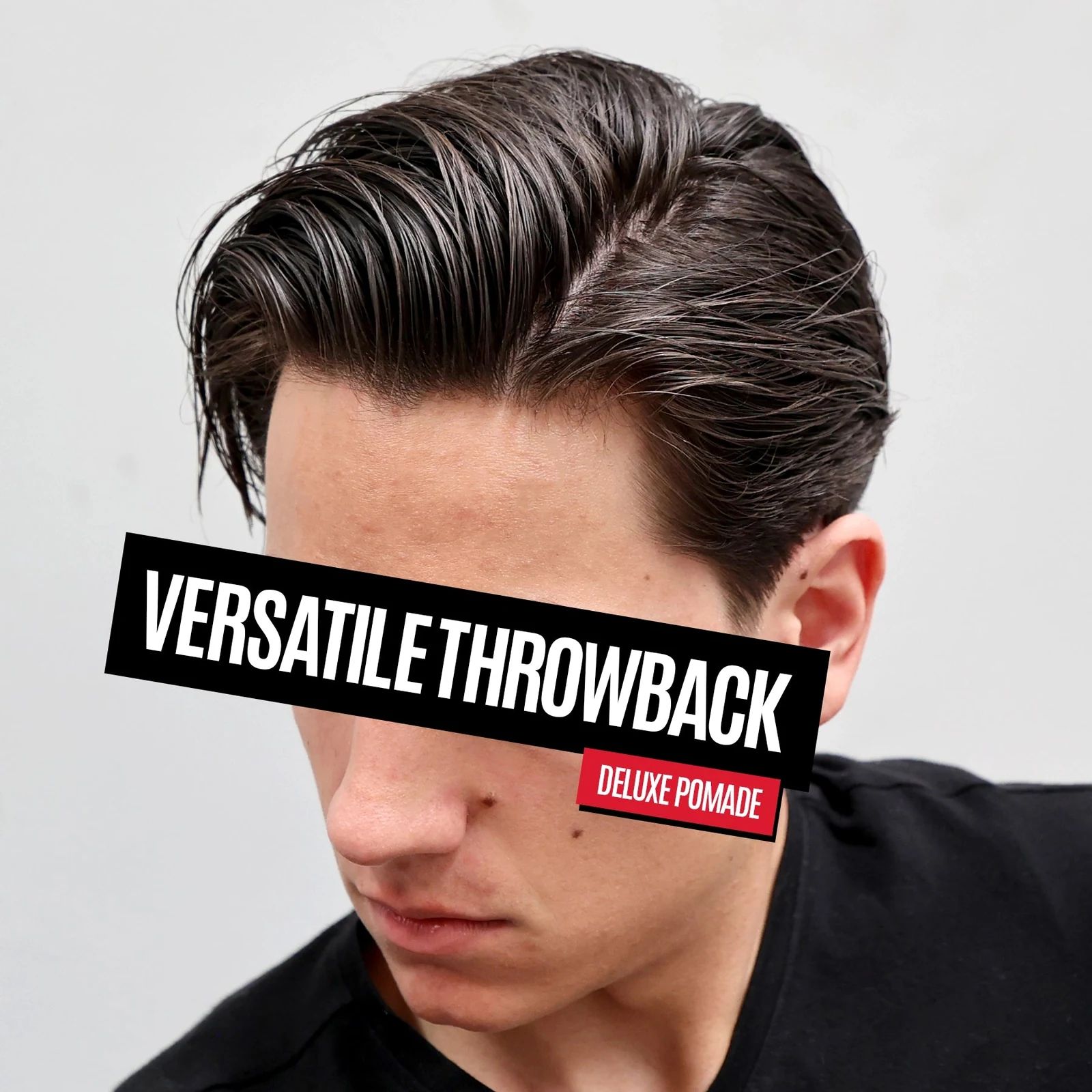 Uppercut Deluxe Pomade - 30g professional styling result and application, view 2