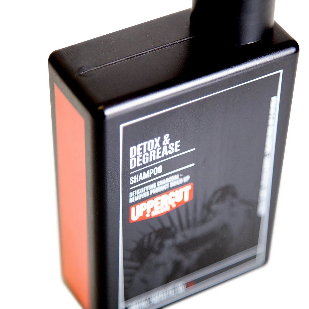 Uppercut Detox & Degrease Shampoo - 240ml: Uppercut Detox & Degrease Shampoo - 240ml packaging detail