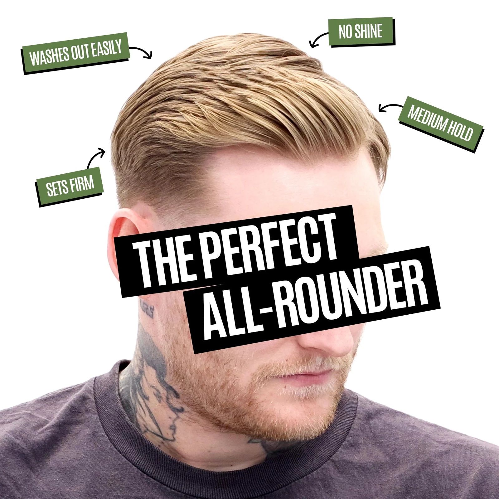Uppercut - Matte Pomade - 300g professional styling result and application