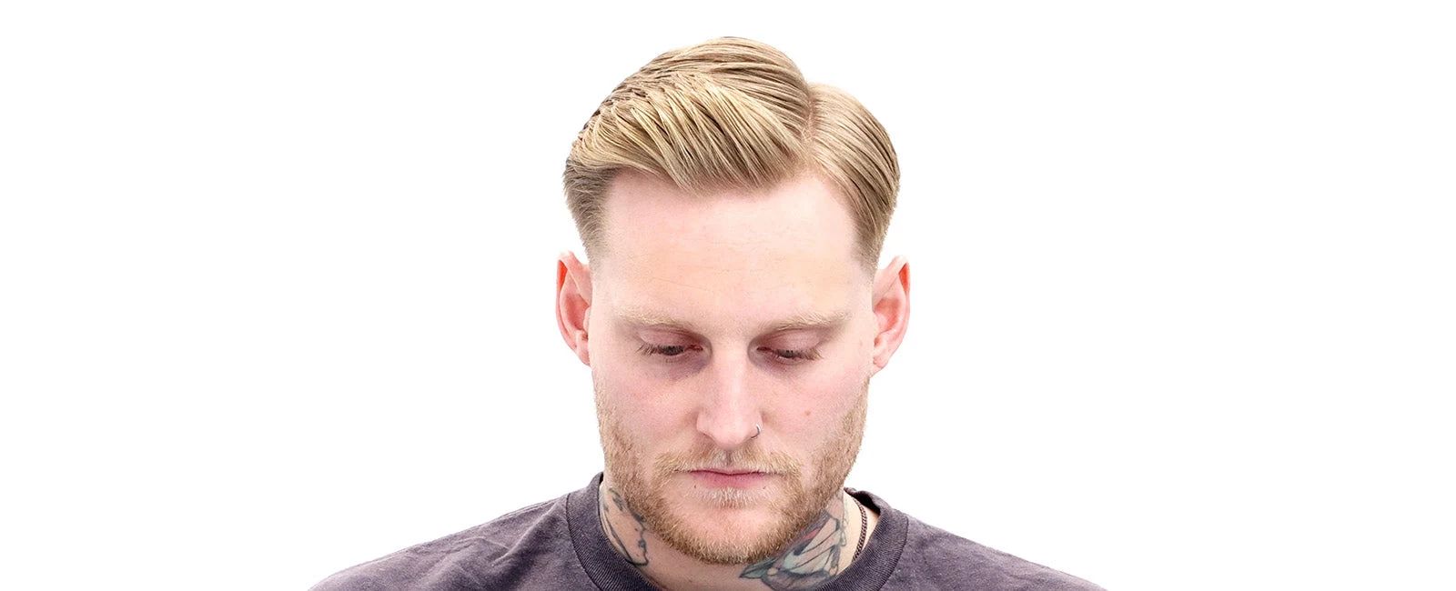 Natural matte result after styling with Uppercut Matte Pomade