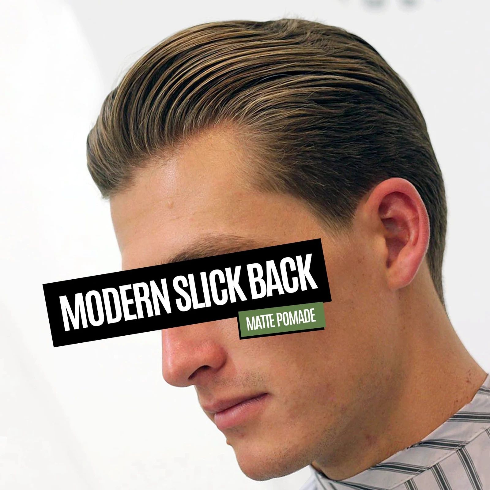 Uppercut matte pomade duo: Uppercut matte pomade duo professional styling result and application, view 3