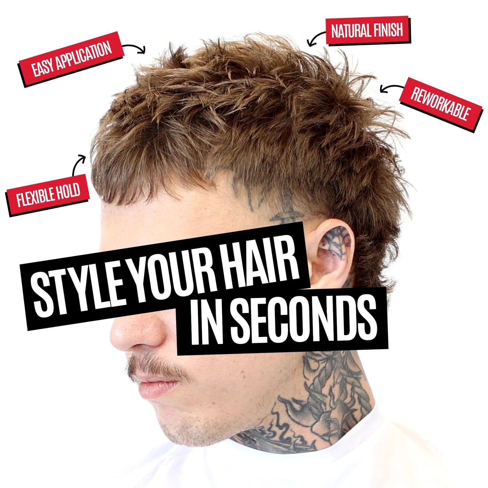 Uppercut - Salt Spray & Styling Powder Duo professional styling result and application