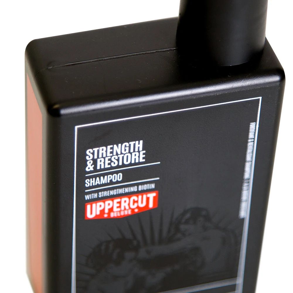 Uppercut Strength and Restore Shampoo - 240ml packaging detail, view 3