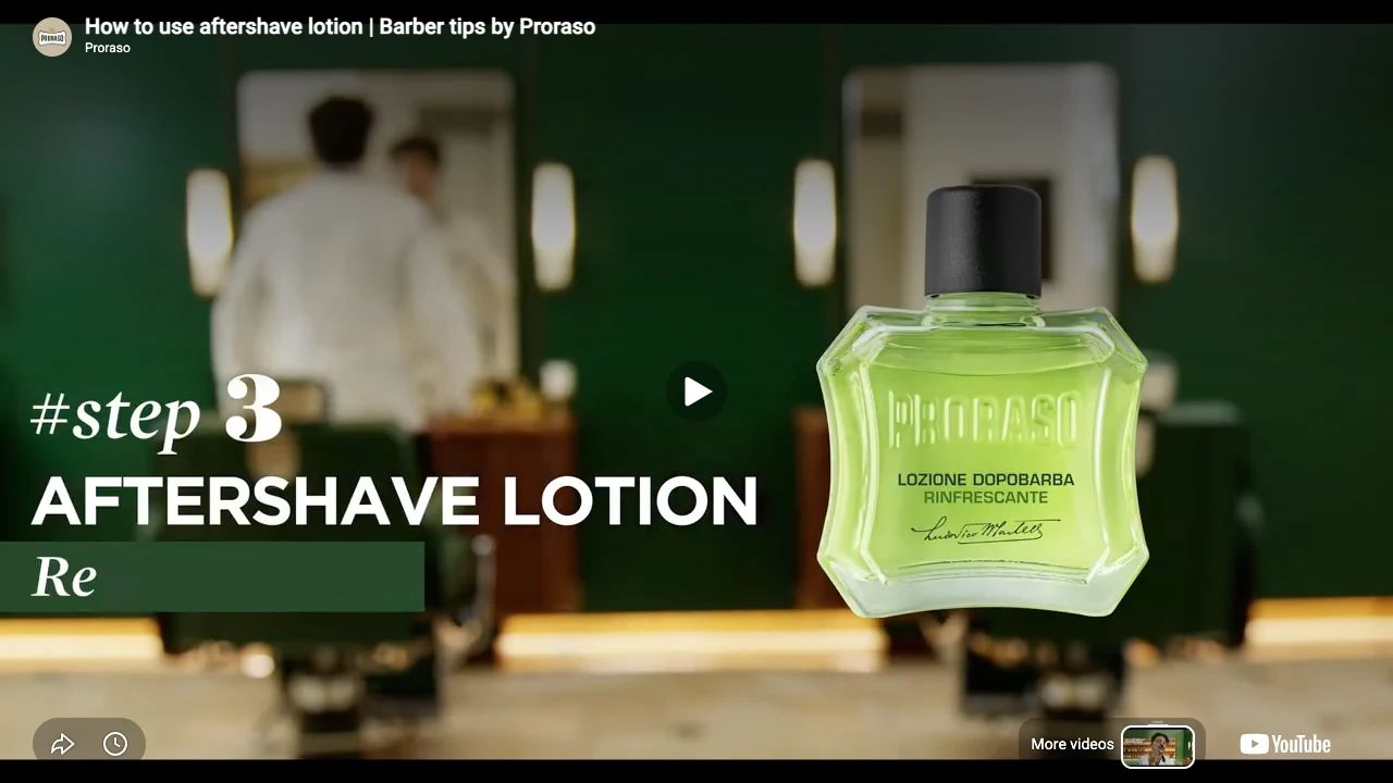 Proraso - After Shave Lotion Refreshing - 100ml professional aftershave lotion application tutorial step 2