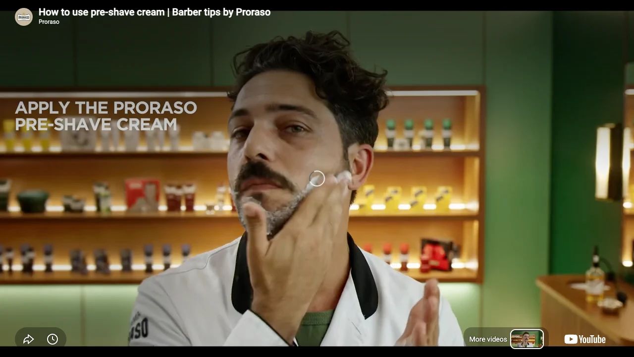 Proraso - Pre-Shave Cream - Refresh - 300ml professional pre shave preparation tutorial step 4