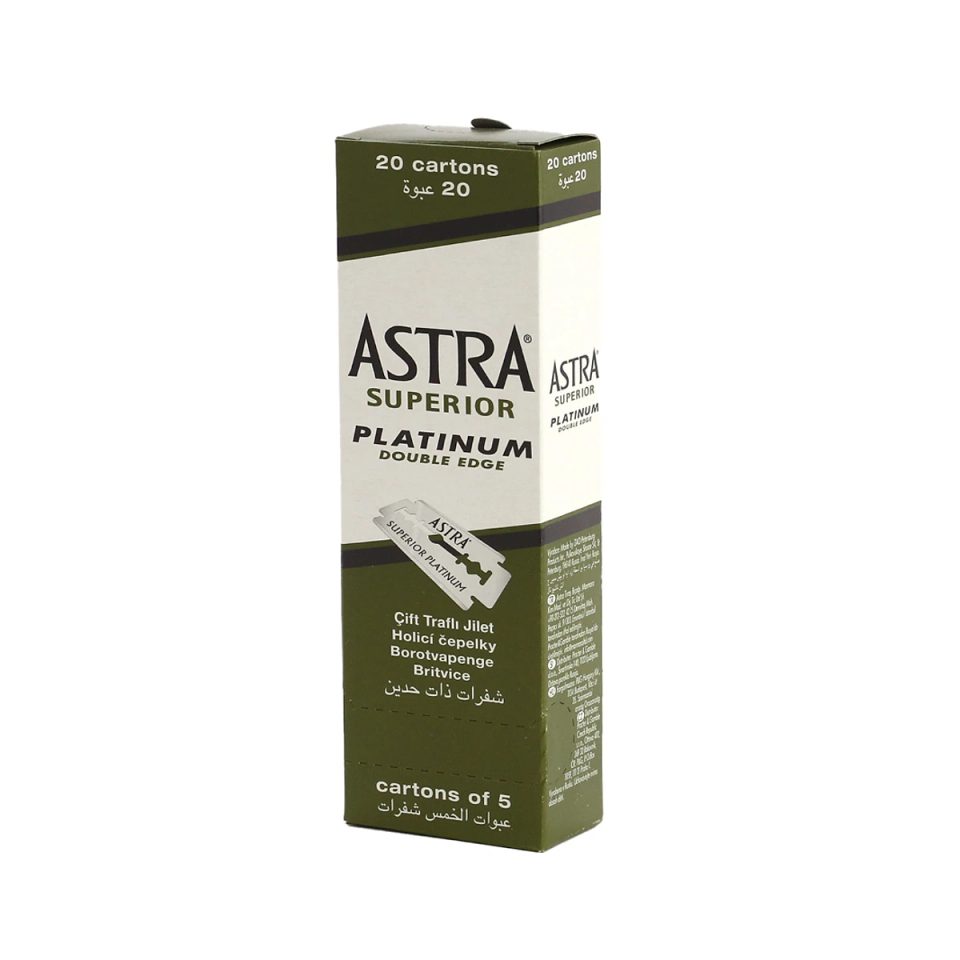Astra Double Edge Razor Blades Superior Platinum 100pcs