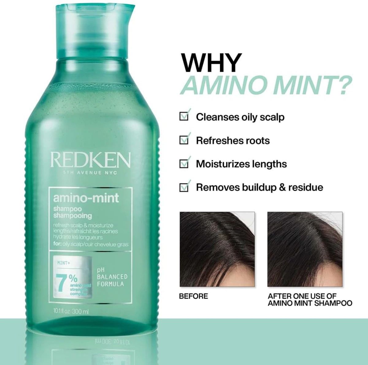 Redken - Amino Mint Shampoo - 300ml verified application, result, or product detail 4