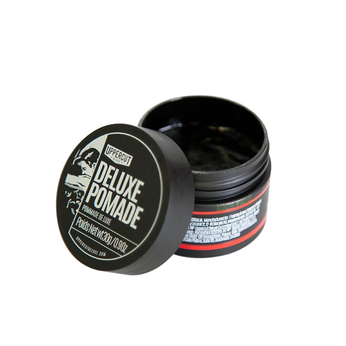 Uppercut Deluxe Pomade - 30g: Uppercut Deluxe Pomade - 30g packaging detail