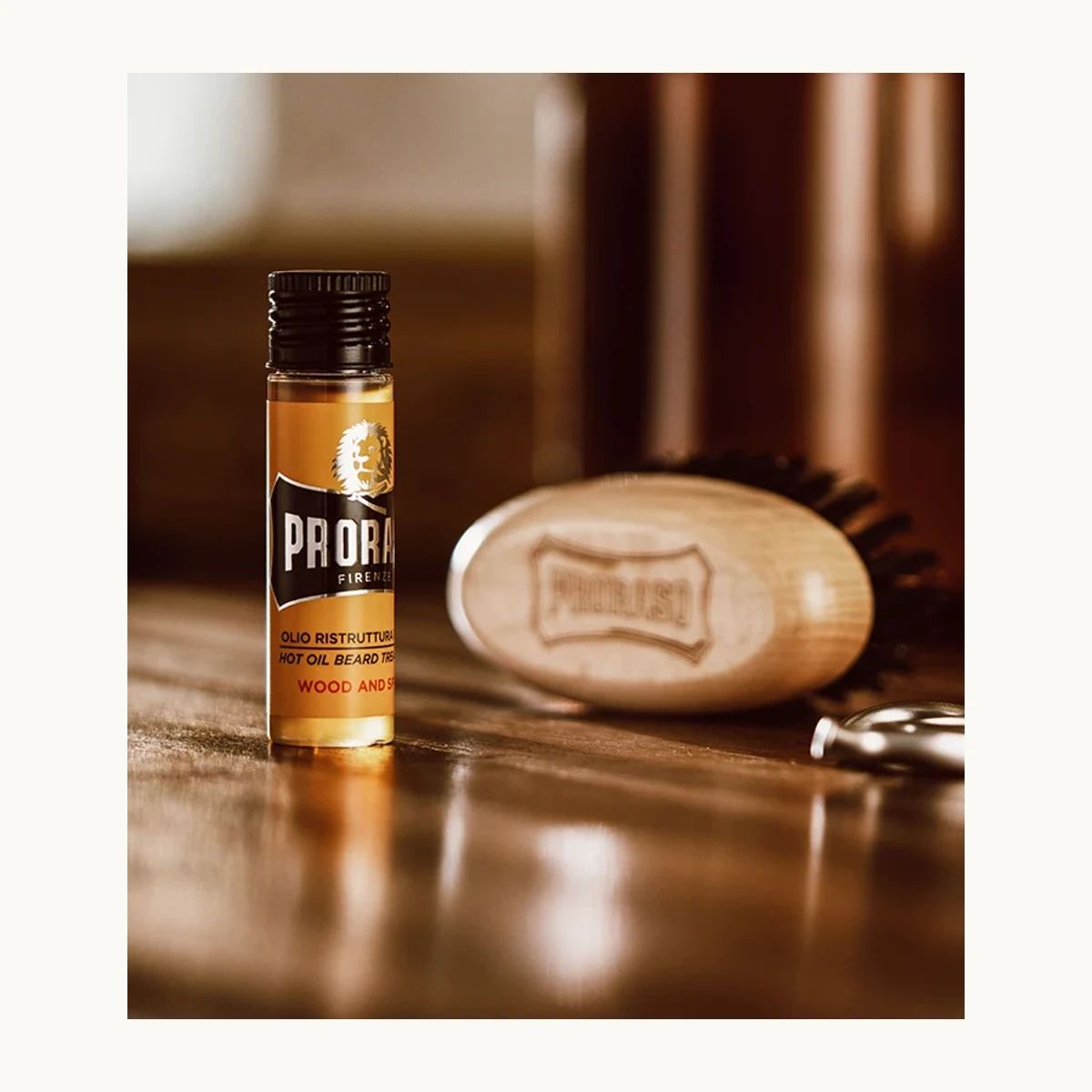 Single Proraso Wood and Spice Hot Oil Beard Treatment 17ml vial