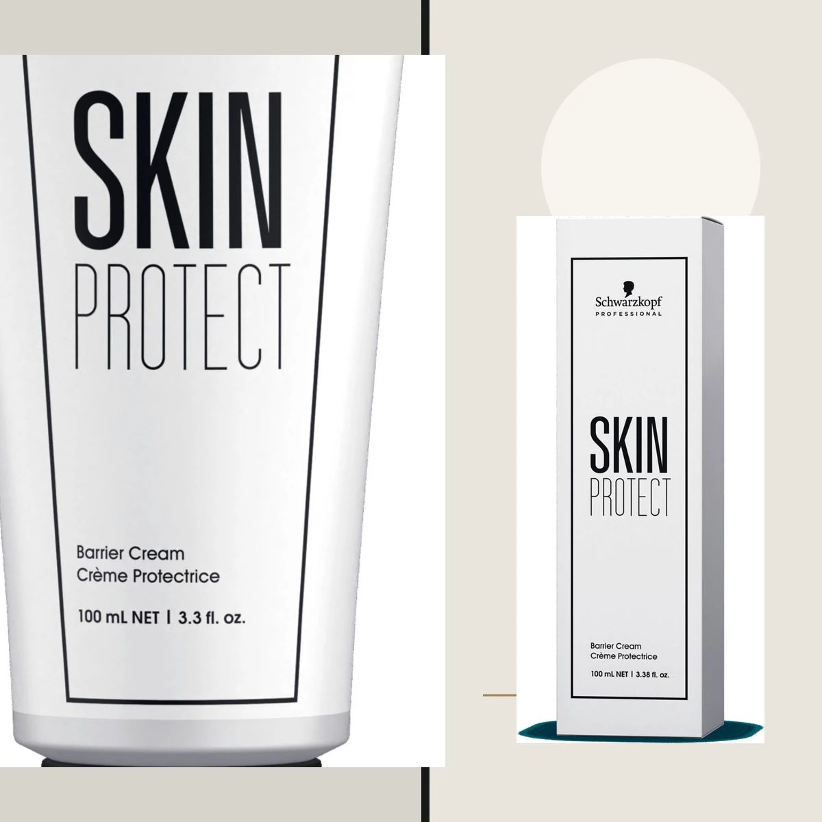 Detailed view of Schwarzkopf Skin Protect 100ml packaging